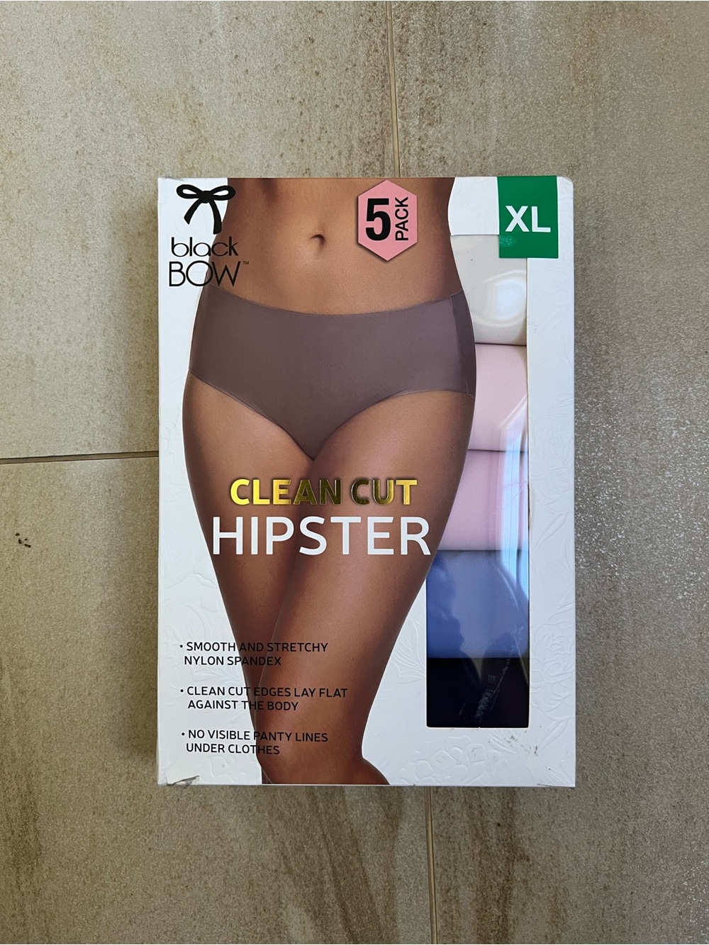 Black Bow Clean Cut Hipster Briefs - Brown - 5 Pack (XL)